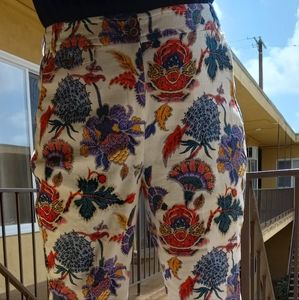 COPY - J Crew Size 16 Floral Cropped Womans Pants